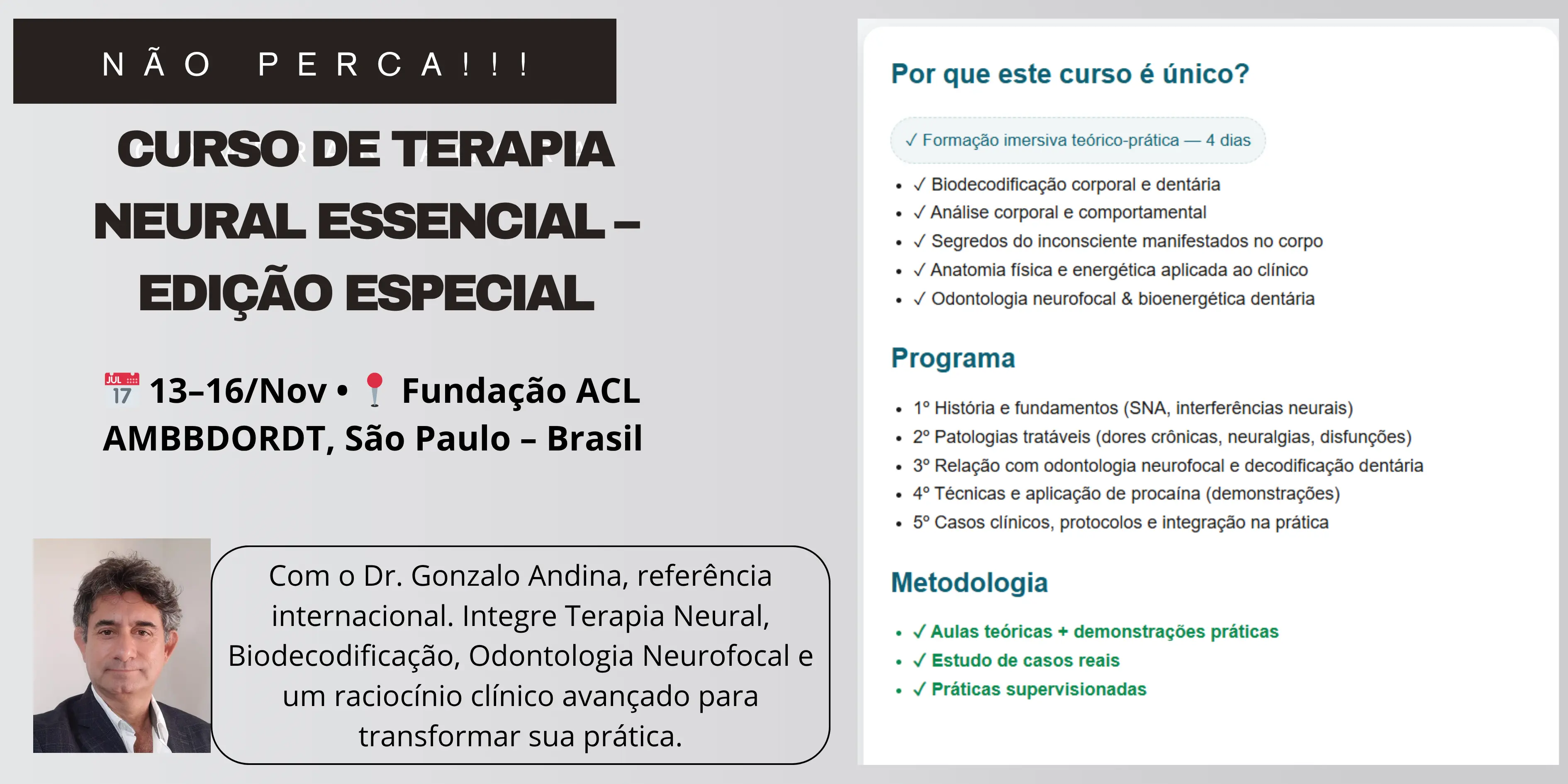 Curso de Terapia Neural Essencial — Inscrições abertas